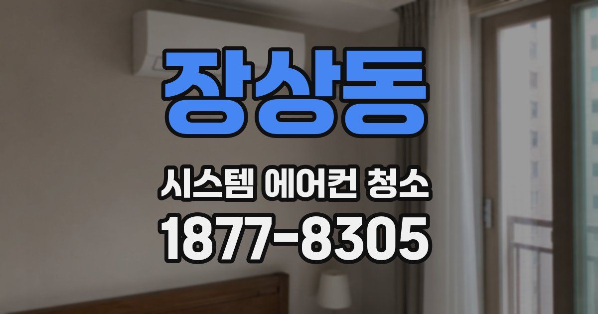 장상동 시스템 에어컨 청소