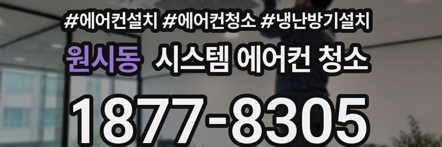 원시동 시스템 에어컨 청소