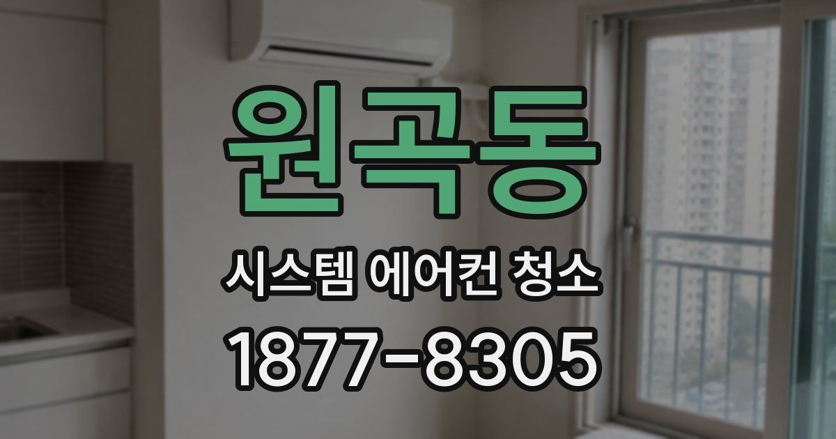 원곡동 시스템 에어컨 청소