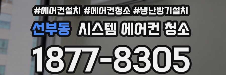 선부동 시스템 에어컨 청소