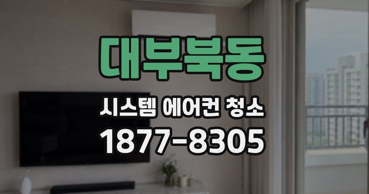 대부북동 시스템 에어컨 청소