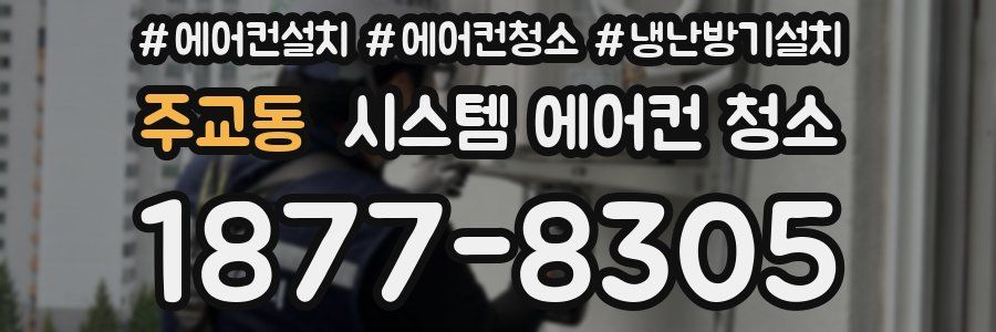 주교동 시스템 에어컨 청소
