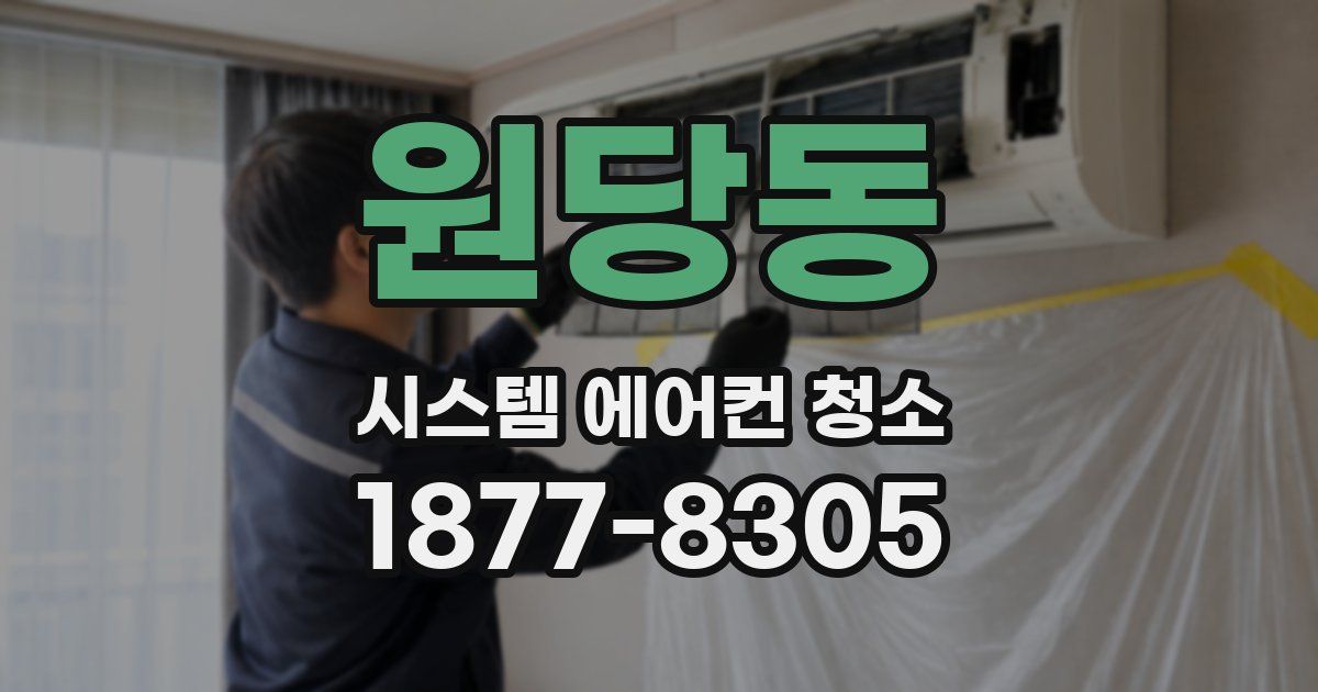 원당동 시스템 에어컨 청소