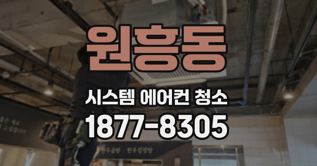 원흥동 시스템 에어컨 청소