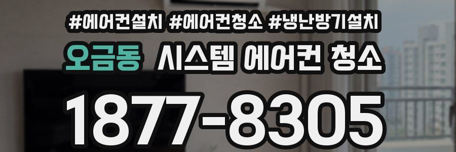 오금동 시스템 에어컨 청소