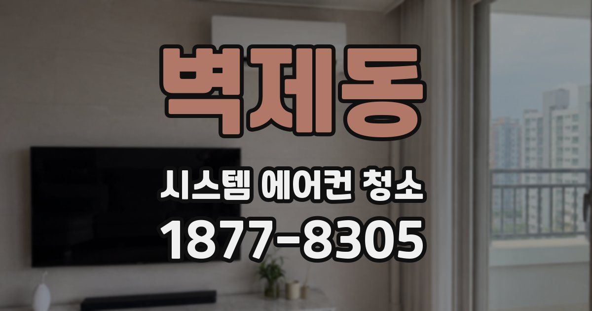 벽제동 시스템 에어컨 청소