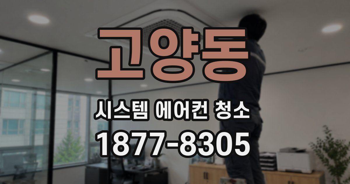 고양동 시스템 에어컨 청소