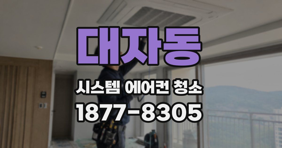 대자동 시스템 에어컨 청소