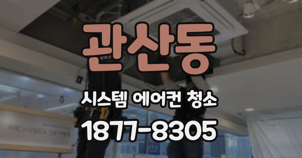 관산동 시스템 에어컨 청소