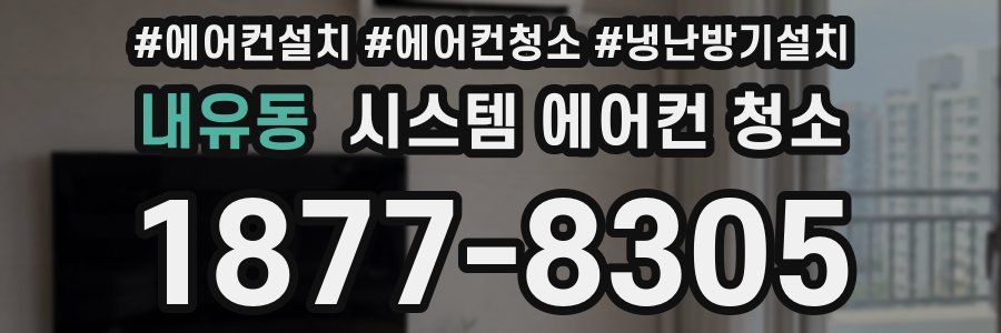 내유동 시스템 에어컨 청소