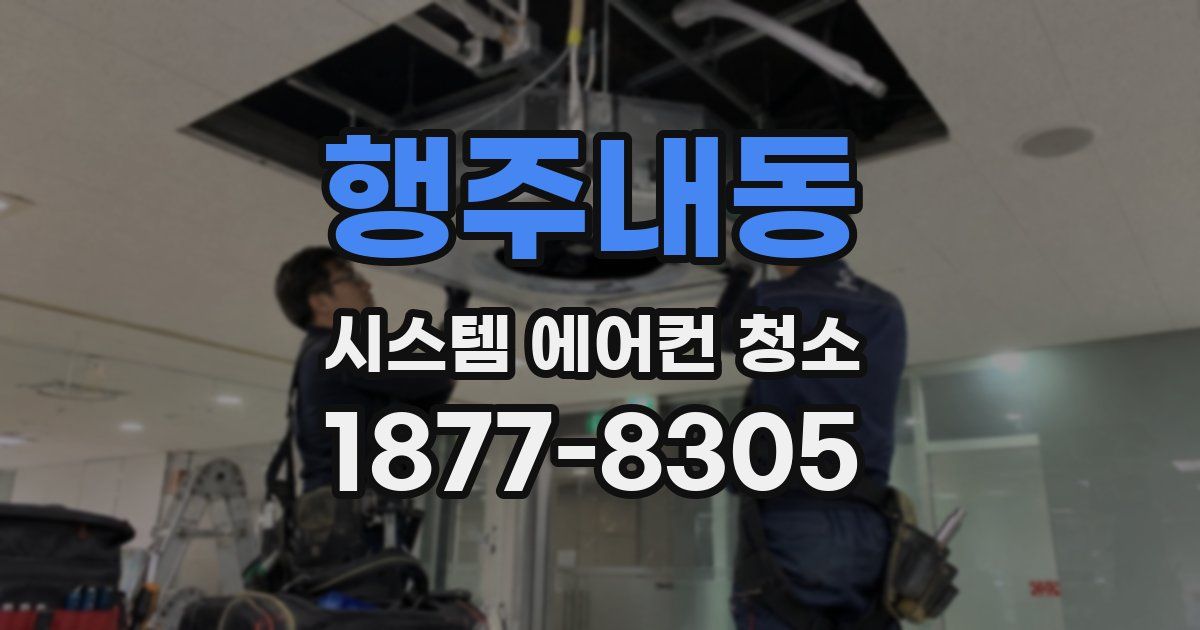 행주내동 시스템 에어컨 청소