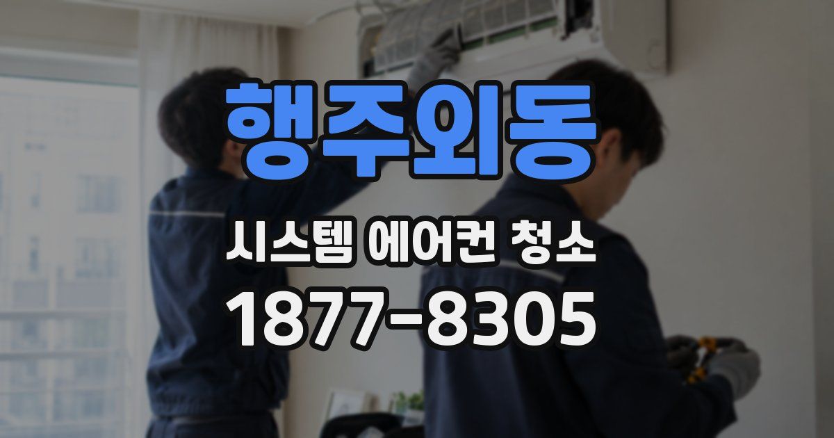 행주외동 시스템 에어컨 청소
