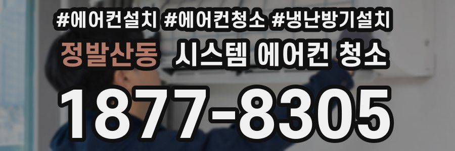 정발산동 시스템 에어컨 청소