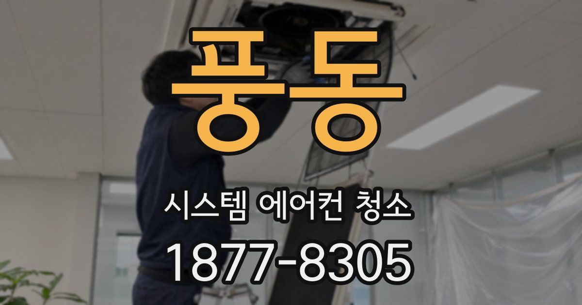 풍동 시스템 에어컨 청소