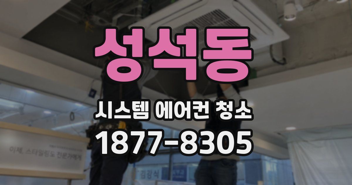 성석동 시스템 에어컨 청소