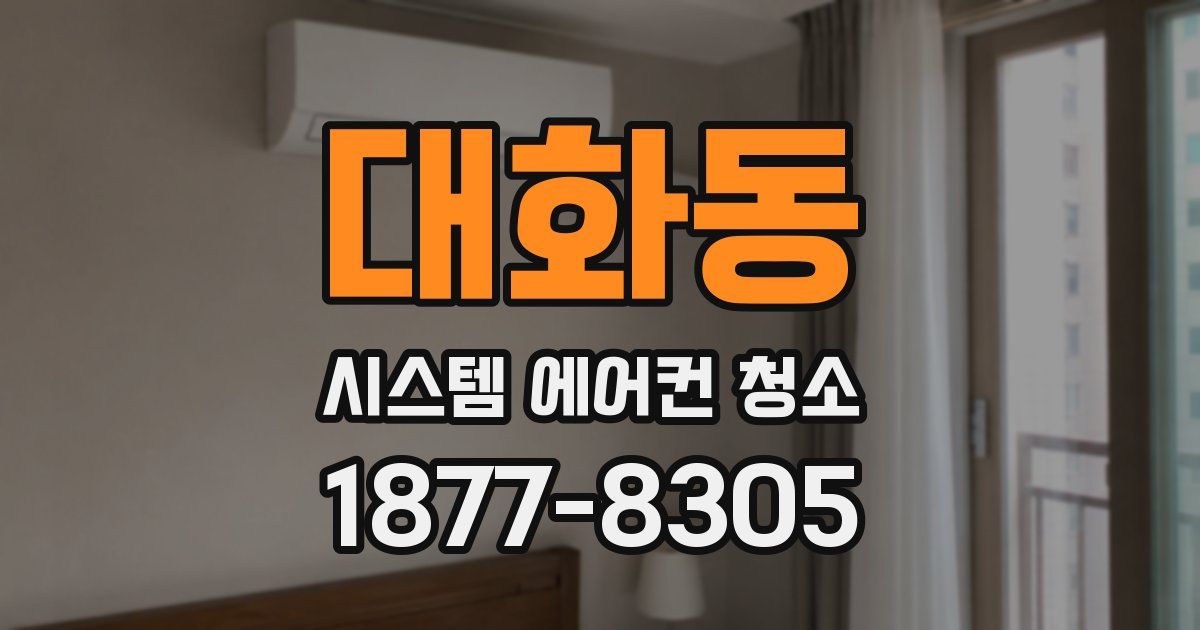 대화동 시스템 에어컨 청소