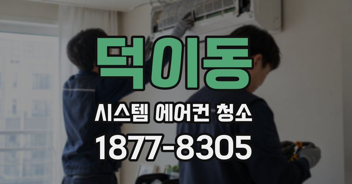 덕이동 시스템 에어컨 청소