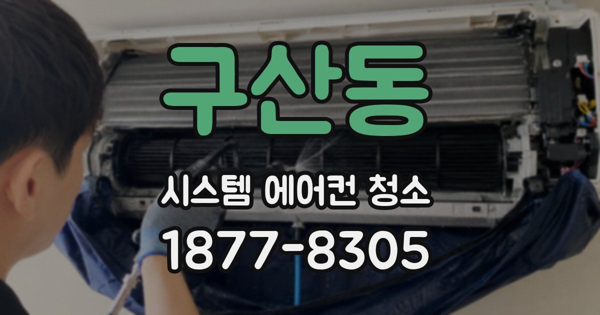 구산동 시스템 에어컨 청소