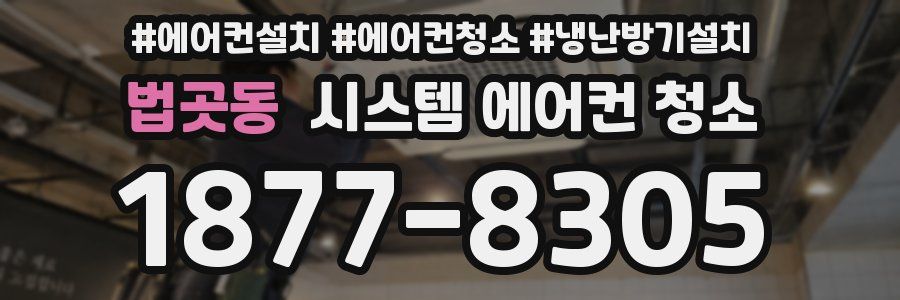 법곳동 시스템 에어컨 청소