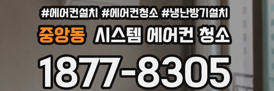 중앙동 시스템 에어컨 청소