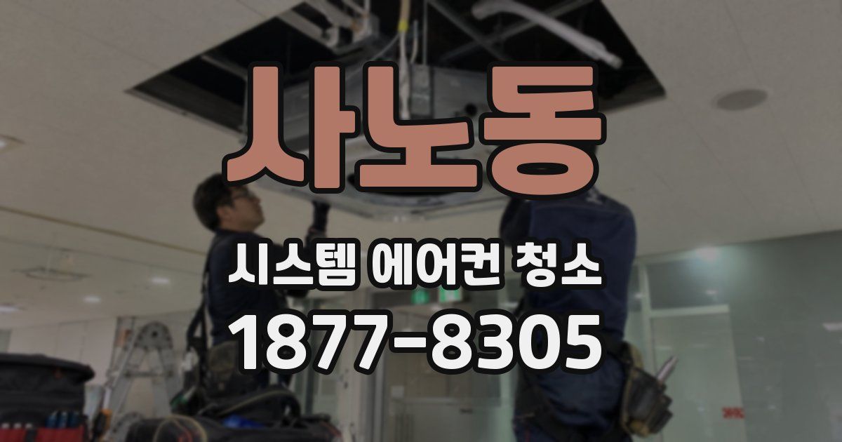 사노동 시스템 에어컨 청소