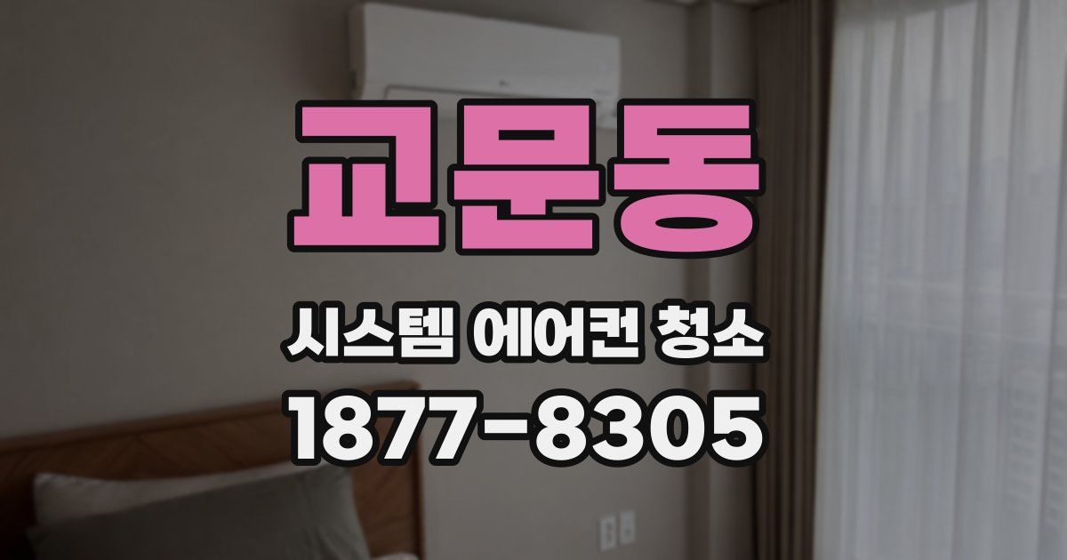 교문동 시스템 에어컨 청소