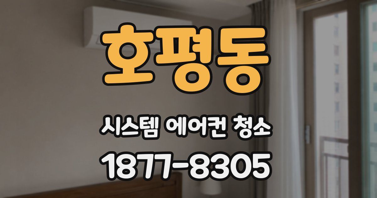 호평동 시스템 에어컨 청소