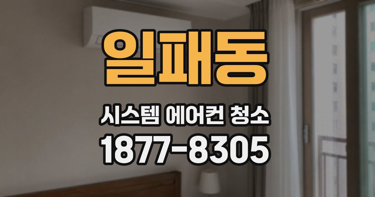 일패동 시스템 에어컨 청소