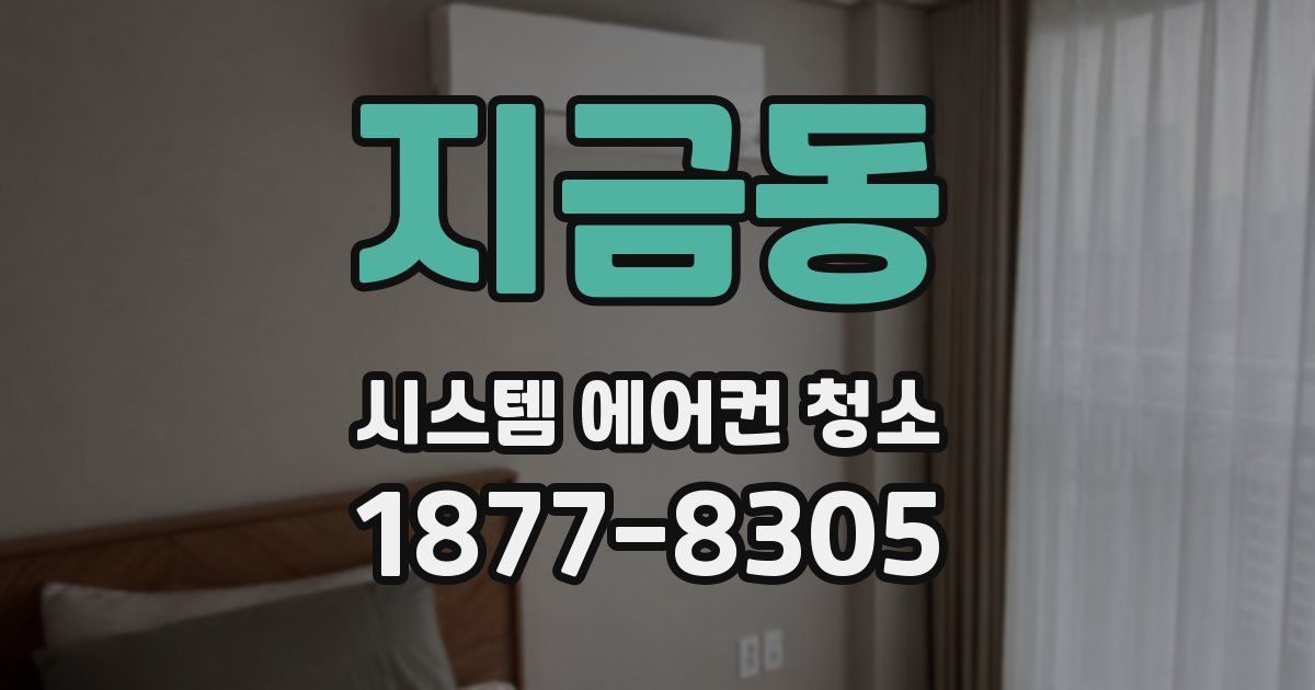 지금동 시스템 에어컨 청소