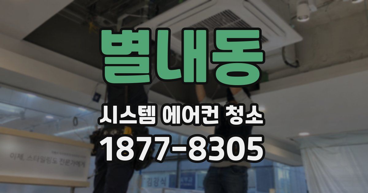 별내동 시스템 에어컨 청소