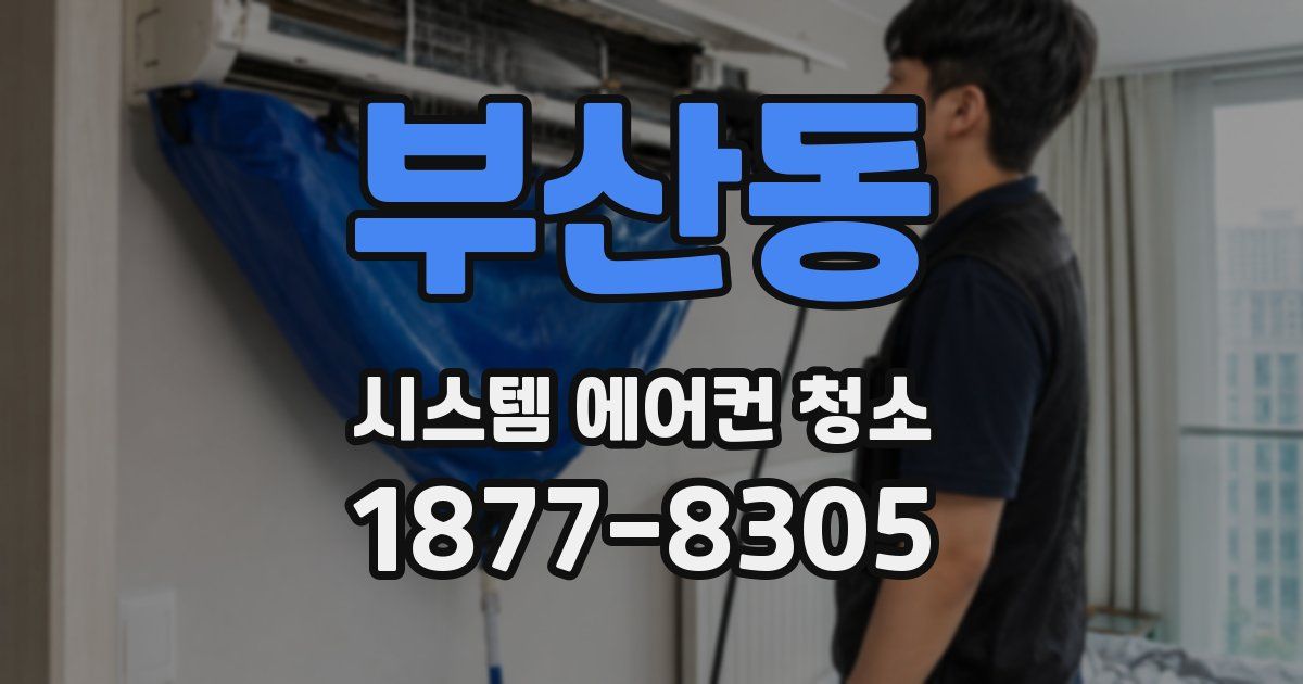 부산동 시스템 에어컨 청소