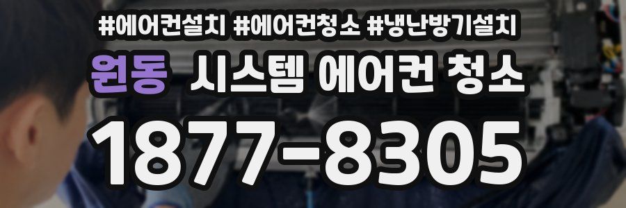 원동 시스템 에어컨 청소