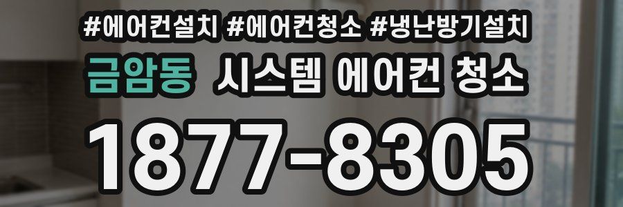 금암동 시스템 에어컨 청소