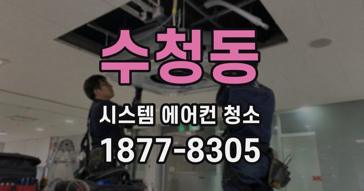 수청동 시스템 에어컨 청소