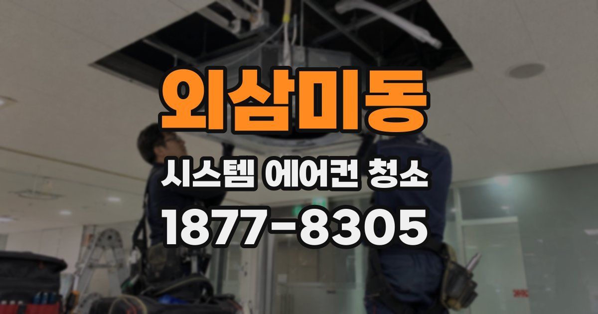 외삼미동 시스템 에어컨 청소