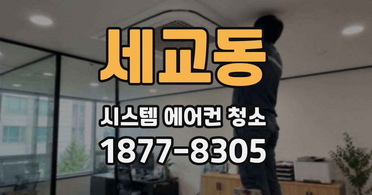 세교동 시스템 에어컨 청소