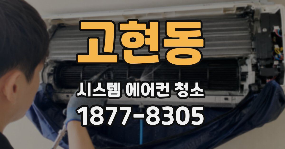 고현동 시스템 에어컨 청소