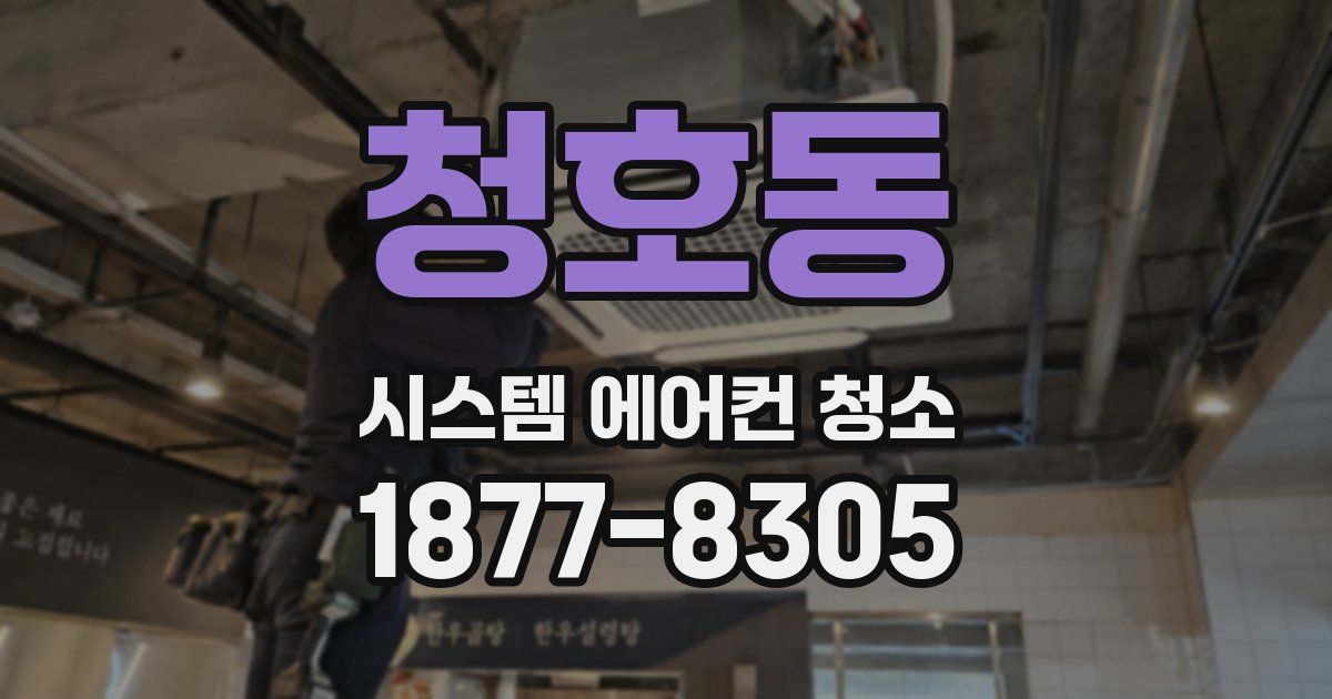 청호동 시스템 에어컨 청소