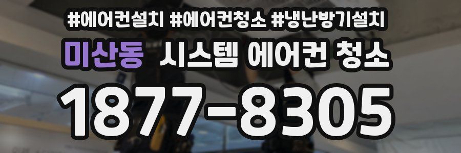 미산동 시스템 에어컨 청소