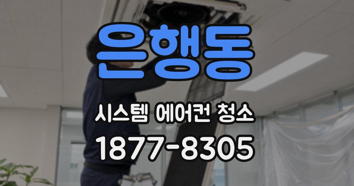 은행동 시스템 에어컨 청소