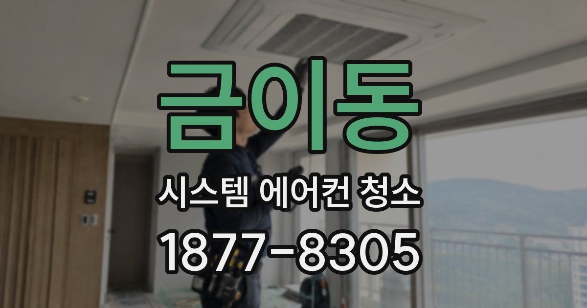 금이동 시스템 에어컨 청소
