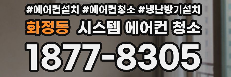 화정동 시스템 에어컨 청소