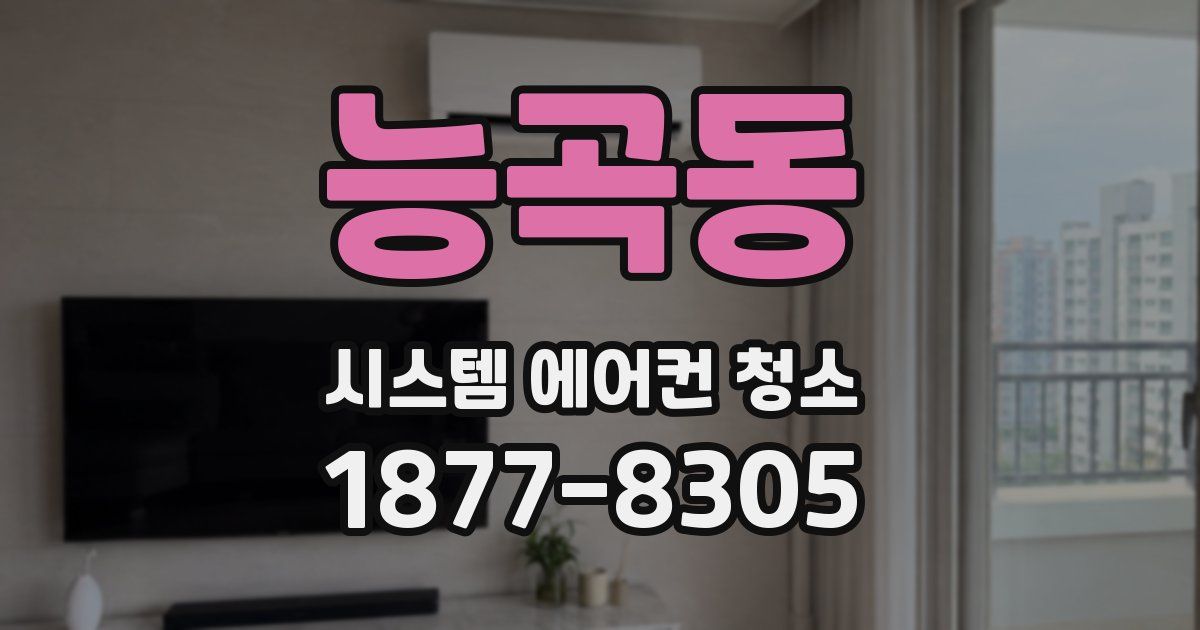 능곡동 시스템 에어컨 청소