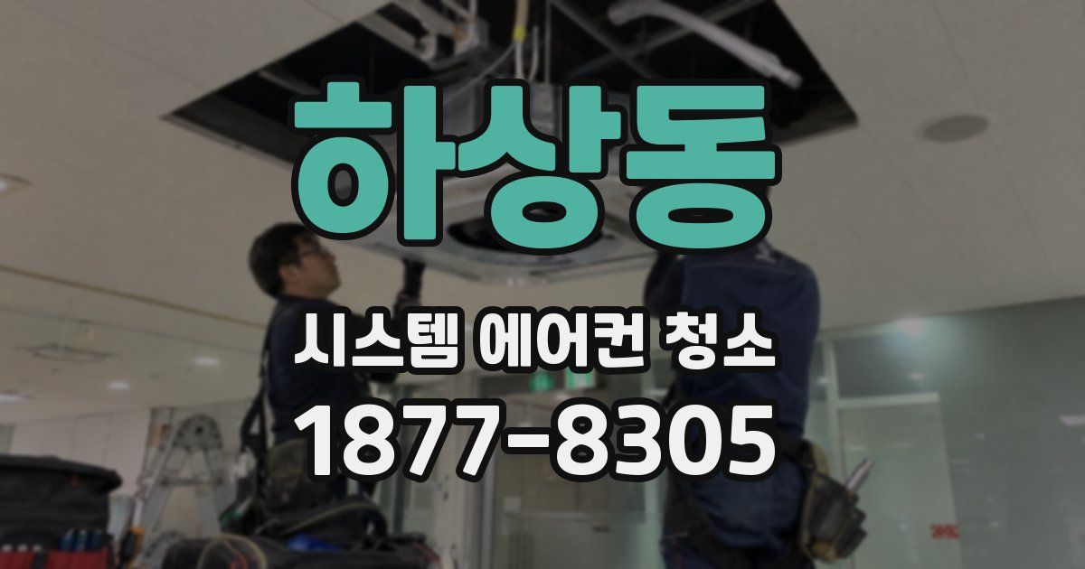 하상동 시스템 에어컨 청소
