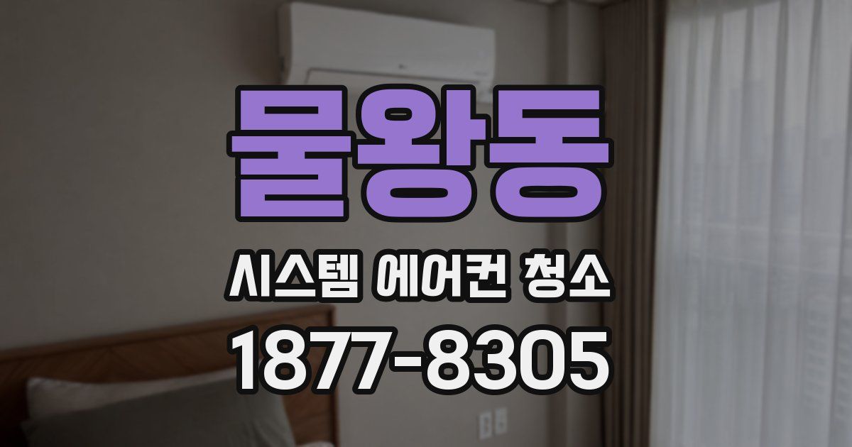물왕동 시스템 에어컨 청소