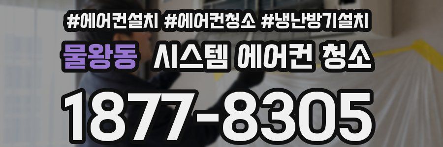 물왕동 시스템 에어컨 청소