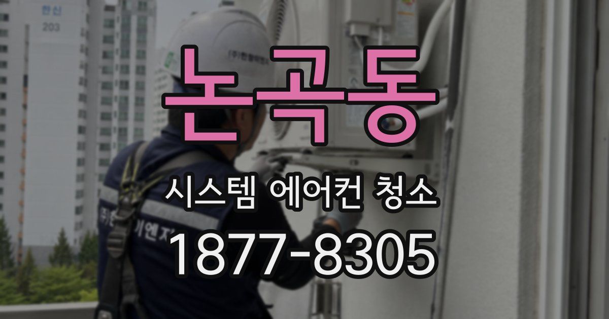 논곡동 시스템 에어컨 청소