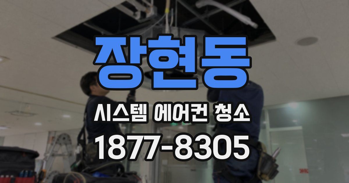 장현동 시스템 에어컨 청소