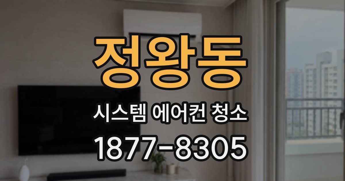 정왕동 시스템 에어컨 청소