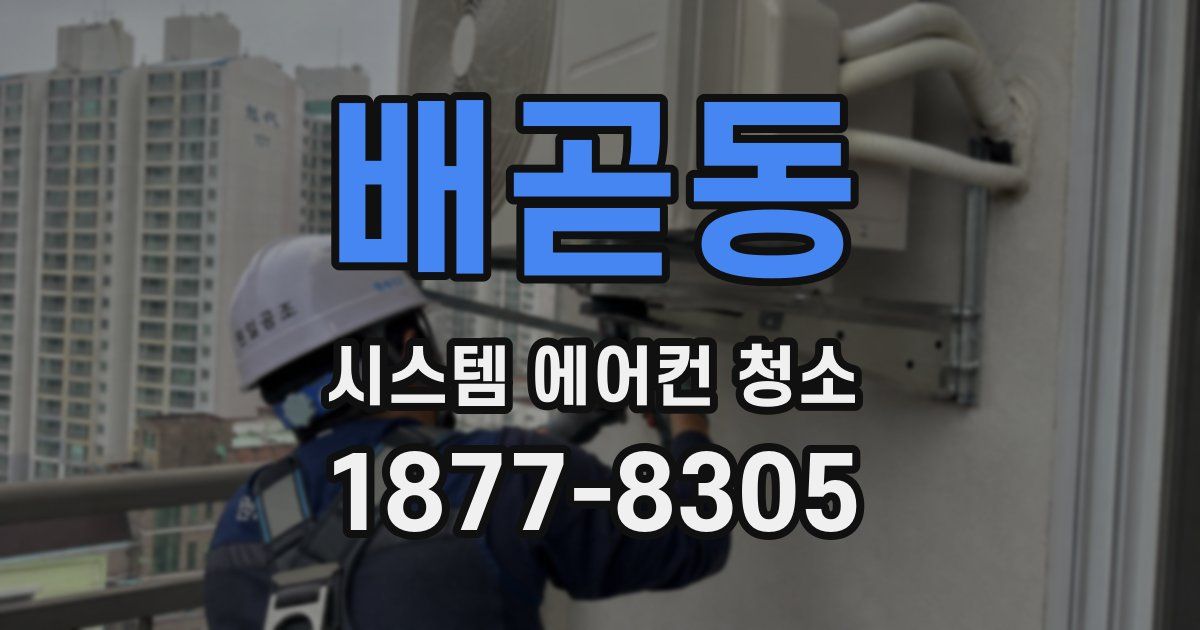 배곧동 시스템 에어컨 청소